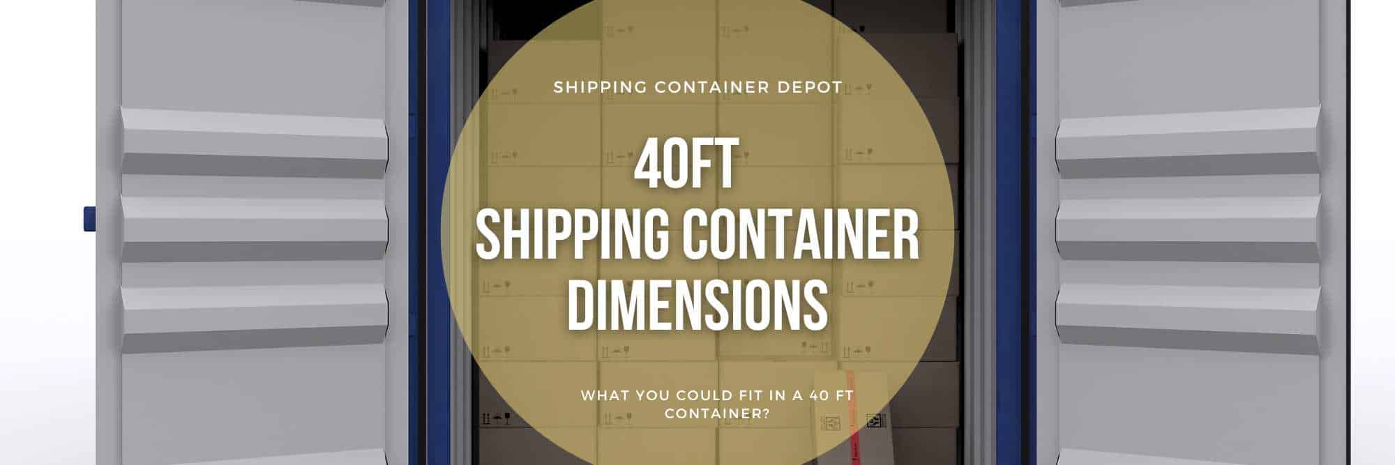 40 Feet Container Size In Square Feet